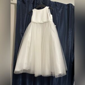 Azazie Pumpkin Flower Girl Tulle Dress